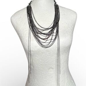Elegant Black Multi-Layer Necklace